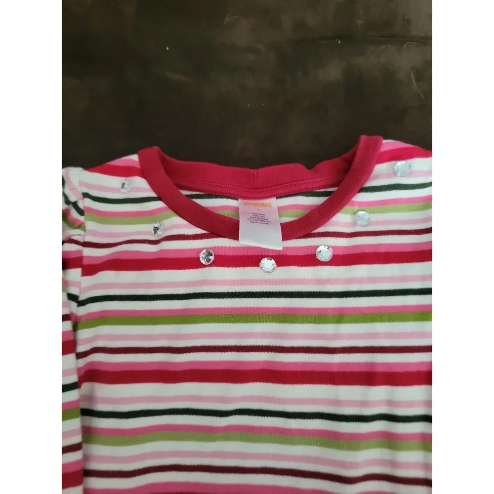 Gymboree cozy owl striped top‎ size 6 jeans size 5